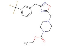 ethyl 4-({3-[3-(trifluoromethyl)benzyl]-1,2,4-oxadiazol-5-yl}methyl)-1-piperazinecarboxylate