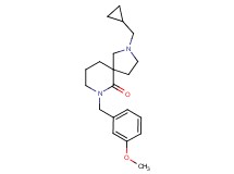 2-(cyclopropylmethyl)-7-(3-methoxybenzyl)-2,7-diazaspiro[4.5]decan-6-one