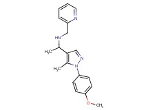 1-[1-(4-methoxyphenyl)-5-methyl-1H-pyrazol-4-yl]-N-(2-pyridinylmethyl)ethanamine