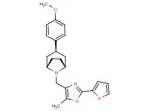 (3-endo)-8-{[2-(2-furyl)-5-methyl-1,3-oxazol-4-yl]methyl}-3-(4-methoxyphenyl)-8-azabicyclo[3.2.1]octane