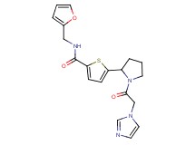 N-(2-furylmethyl)-5-[1-(1H-imidazol-1-ylacetyl)-2-pyrrolidinyl]-2-thiophenecarboxamide