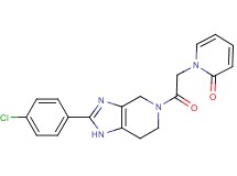1-{2-[2-(4-chlorophenyl)-1,4,6,7-tetrahydro-5H-imidazo[4,5-c]pyridin-5-yl]-2-oxoethyl}pyridin-2(1H)-one