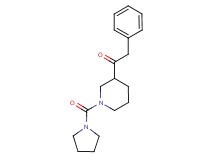 2-phenyl-1-[1-(1-pyrrolidinylcarbonyl)-3-piperidinyl]ethanone