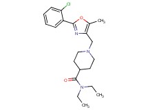 1-{[2-(2-chlorophenyl)-5-methyl-1,3-oxazol-4-yl]methyl}-N,N-diethyl-4-piperidinecarboxamide
