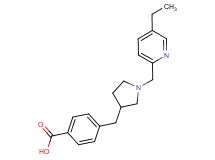 4-({1-[(5-ethylpyridin-2-yl)methyl]pyrrolidin-3-yl}methyl)benzoic acid