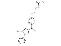 N-[2-(4-{[(3R*,4S*)-3-amino-4-phenylpyrrolidin-1-yl]carbonyl}phenoxy)ethyl]acetamide