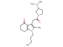 1-butyl-3-{2-[3-(dimethylamino)-1-pyrrolidinyl]-2-oxoethyl}-2-methyl-1,5,6,7-tetrahydro-4H-indol-4-one