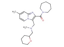 1-[2-(1-azepanylcarbonyl)-7-methylimidazo[1,2-a]pyridin-3-yl]-N-methyl-N-(tetrahydro-2H-pyran-2-ylmethyl)methanamine
