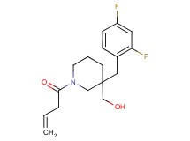 [1-(3-butenoyl)-3-(2,4-difluorobenzyl)-3-piperidinyl]methanol