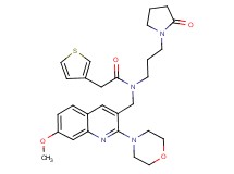 N-{[7-methoxy-2-(4-morpholinyl)-3-quinolinyl]methyl}-N-[3-(2-oxo-1-pyrrolidinyl)propyl]-2-(3-thienyl)acetamide