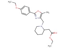 ethyl (1-{[2-(4-ethoxyphenyl)-5-methyl-1,3-oxazol-4-yl]methyl}-2-piperidinyl)acetate