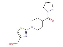 {2-[4-(1-pyrrolidinylcarbonyl)-1-piperidinyl]-1,3-thiazol-4-yl}methanol