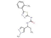 N-[5-(2-methylphenyl)-1,3,4-thiadiazol-2-yl]-N'-[1-(1-methyl-1H-pyrazol-4-yl)propyl]urea