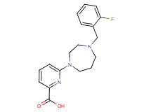 6-[4-(2-fluorobenzyl)-1,4-diazepan-1-yl]-2-pyridinecarboxylic acid