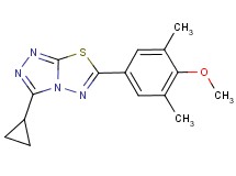 3-cyclopropyl-6-(4-methoxy-3,5-dimethylphenyl)[1,2,4]triazolo[3,4-b][1,3,4]thiadiazole
