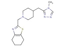 2-({4-[(4-methyl-4H-1,2,4-triazol-3-yl)methyl]piperidin-1-yl}methyl)-4,5,6,7-tetrahydro-1,3-benzothiazole