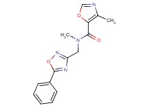N,4-dimethyl-N-[(5-phenyl-1,2,4-oxadiazol-3-yl)methyl]-1,3-oxazole-5-carboxamide