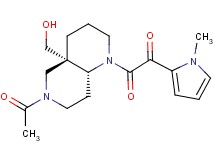 2-[(4aS*,8aR*)-6-acetyl-4a-(hydroxymethyl)octahydro-1,6-naphthyridin-1(2H)-yl]-1-(1-methyl-1H-pyrrol-2-yl)-2-oxoethanone