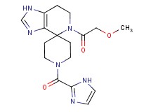 1'-(1H-imidazol-2-ylcarbonyl)-5-(methoxyacetyl)-1,5,6,7-tetrahydrospiro[imidazo[4,5-c]pyridine-4,4'-piperidine]