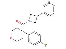 3-(1-{[4-(4-fluorophenyl)tetrahydro-2H-pyran-4-yl]carbonyl}-3-azetidinyl)pyridine