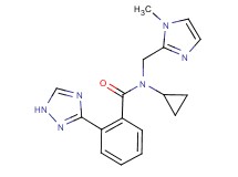 N-cyclopropyl-N-[(1-methyl-1H-imidazol-2-yl)methyl]-2-(1H-1,2,4-triazol-3-yl)benzamide