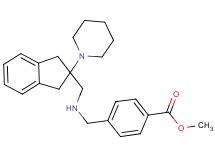 methyl 4-[({[2-(1-piperidinyl)-2,3-dihydro-1H-inden-2-yl]methyl}amino)methyl]benzoate