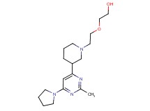 2-(2-{3-[2-methyl-6-(1-pyrrolidinyl)-4-pyrimidinyl]-1-piperidinyl}ethoxy)ethanol