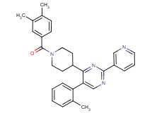 4-[1-(3,4-dimethylbenzoyl)-4-piperidinyl]-5-(2-methylphenyl)-2-(3-pyridinyl)pyrimidine