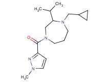 1-(cyclopropylmethyl)-2-isopropyl-4-[(1-methyl-1H-pyrazol-3-yl)carbonyl]-1,4-diazepane