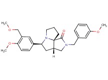 (3aS*,5S*,9aS*)-2-(3-methoxybenzyl)-5-[4-methoxy-3-(methoxymethyl)phenyl]hexahydro-7H-pyrrolo[3,4-g]pyrrolizin-1(2H)-one
