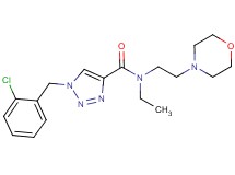 1-(2-chlorobenzyl)-N-ethyl-N-[2-(4-morpholinyl)ethyl]-1H-1,2,3-triazole-4-carboxamide