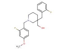 [3-(2-fluorobenzyl)-1-(2-fluoro-4-methoxybenzyl)-3-piperidinyl]methanol