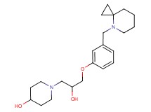 1-{3-[3-(4-azaspiro[2.5]oct-4-ylmethyl)phenoxy]-2-hydroxypropyl}piperidin-4-ol
