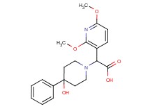(2,6-dimethoxypyridin-3-yl)(4-hydroxy-4-phenylpiperidin-1-yl)acetic acid