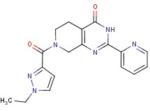 7-[(1-ethyl-1H-pyrazol-3-yl)carbonyl]-2-pyridin-2-yl-5,6,7,8-tetrahydropyrido[3,4-d]pyrimidin-4(3H)-one