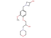 1-[4-(2-hydroxy-3-morpholin-4-ylpropoxy)-3-methoxybenzyl]azetidin-3-ol
