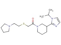 3-(1-isopropyl-1H-imidazol-2-yl)-1-{[(2-pyrrolidin-1-ylethyl)thio]acetyl}piperidine