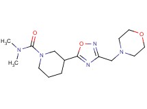 N,N-dimethyl-3-[3-(4-morpholinylmethyl)-1,2,4-oxadiazol-5-yl]-1-piperidinecarboxamide