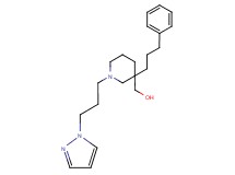 {3-(3-phenylpropyl)-1-[3-(1H-pyrazol-1-yl)propyl]-3-piperidinyl}methanol