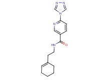 N-(2-cyclohex-1-en-1-ylethyl)-6-(4H-1,2,4-triazol-4-yl)nicotinamide
