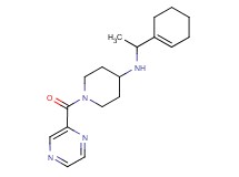 N-(1-cyclohex-1-en-1-ylethyl)-1-(pyrazin-2-ylcarbonyl)piperidin-4-amine