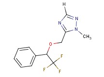 1-methyl-5-[(2,2,2-trifluoro-1-phenylethoxy)methyl]-1H-1,2,4-triazole