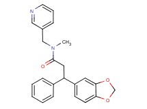 3-(1,3-benzodioxol-5-yl)-N-methyl-3-phenyl-N-(3-pyridinylmethyl)propanamide