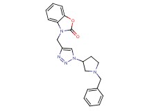 3-{[1-(1-benzylpyrrolidin-3-yl)-1H-1,2,3-triazol-4-yl]methyl}-1,3-benzoxazol-2(3H)-one