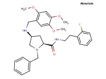 (4S)-1-benzyl-N-[2-(2-fluorophenyl)ethyl]-4-[(2,4,5-trimethoxybenzyl)amino]-L-prolinamide