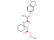 ethyl (1-{[2-(1,3-benzodioxol-5-yloxy)propanoyl]amino}cyclohexyl)acetate