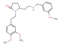 1-[2-(3,4-dimethoxyphenyl)ethyl]-5-{2-[(3-methoxybenzyl)amino]ethyl}-2-pyrrolidinone