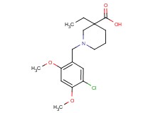 1-(5-chloro-2,4-dimethoxybenzyl)-3-ethylpiperidine-3-carboxylic acid