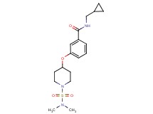 N-(cyclopropylmethyl)-3-({1-[(dimethylamino)sulfonyl]piperidin-4-yl}oxy)benzamide
