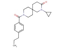2-cyclopropyl-9-(4-propylbenzoyl)-2,9-diazaspiro[5.5]undecan-3-one